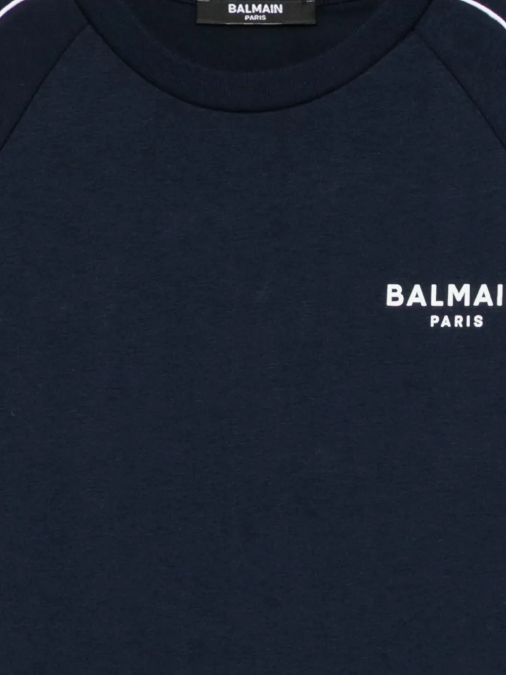 Balmain Kids T-shirt met logoprint Blauw
