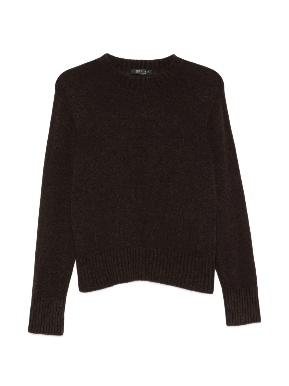 Aragona ribbed-trim sweater - Braun