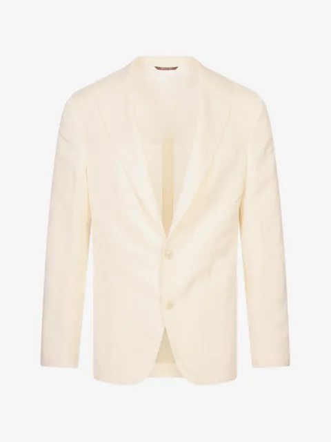 Canali notch-lapel single-breasted blazer