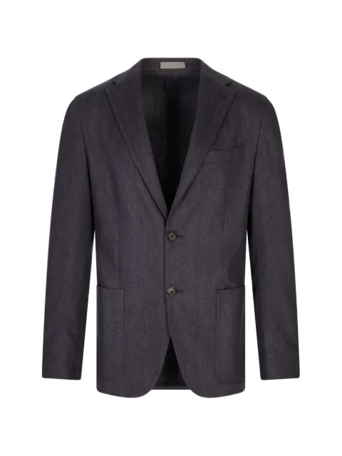 Corneliani single-breasted herringbone blazer