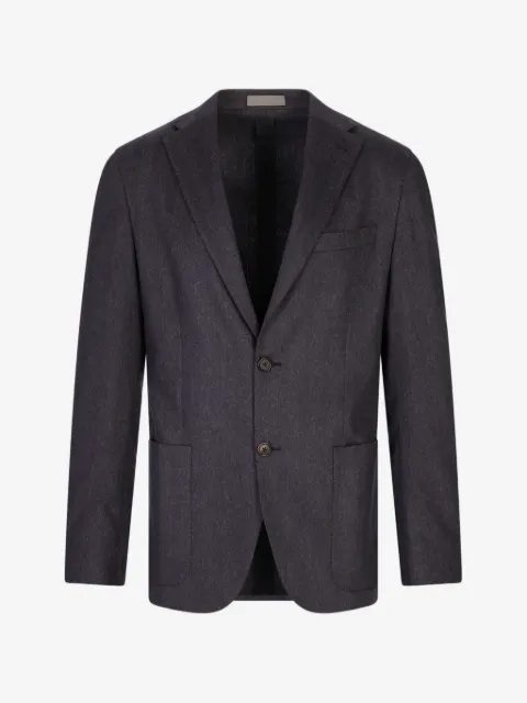 Corneliani blazer con botones y motivo pied de poule