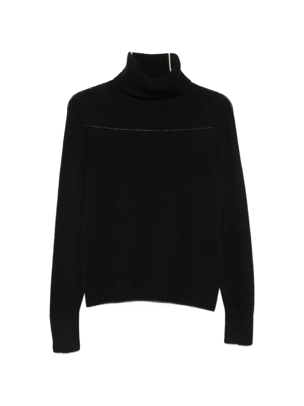 Aragona roll-neck ribbed-trim sweater - Nero