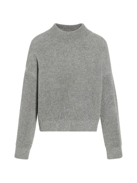 Brunello Cucinelli Kids suéter de canalé con cuello alto