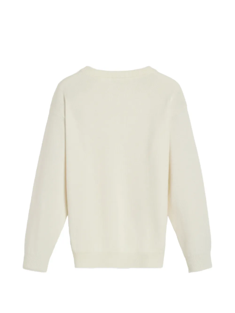 Brunello Cucinelli Kids Kasjmier trui met geborduurd ruit-patroon Beige