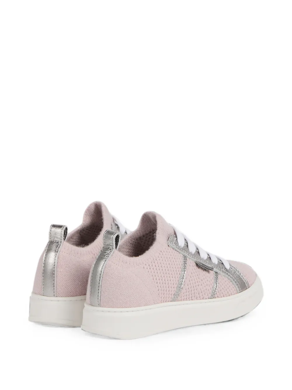 Brunello Cucinelli Kids Monili-detail panelled sneakers Roze