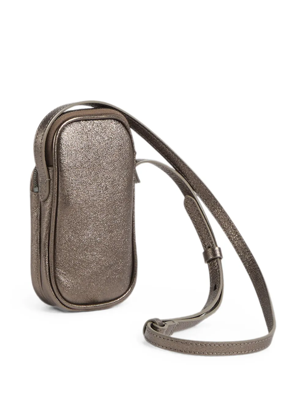 Brunello Cucinelli Kids Leren telefoontasje Bruin