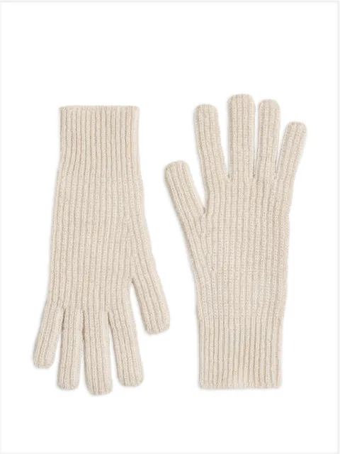 Brunello Cucinelli Kids rib-knit gloves