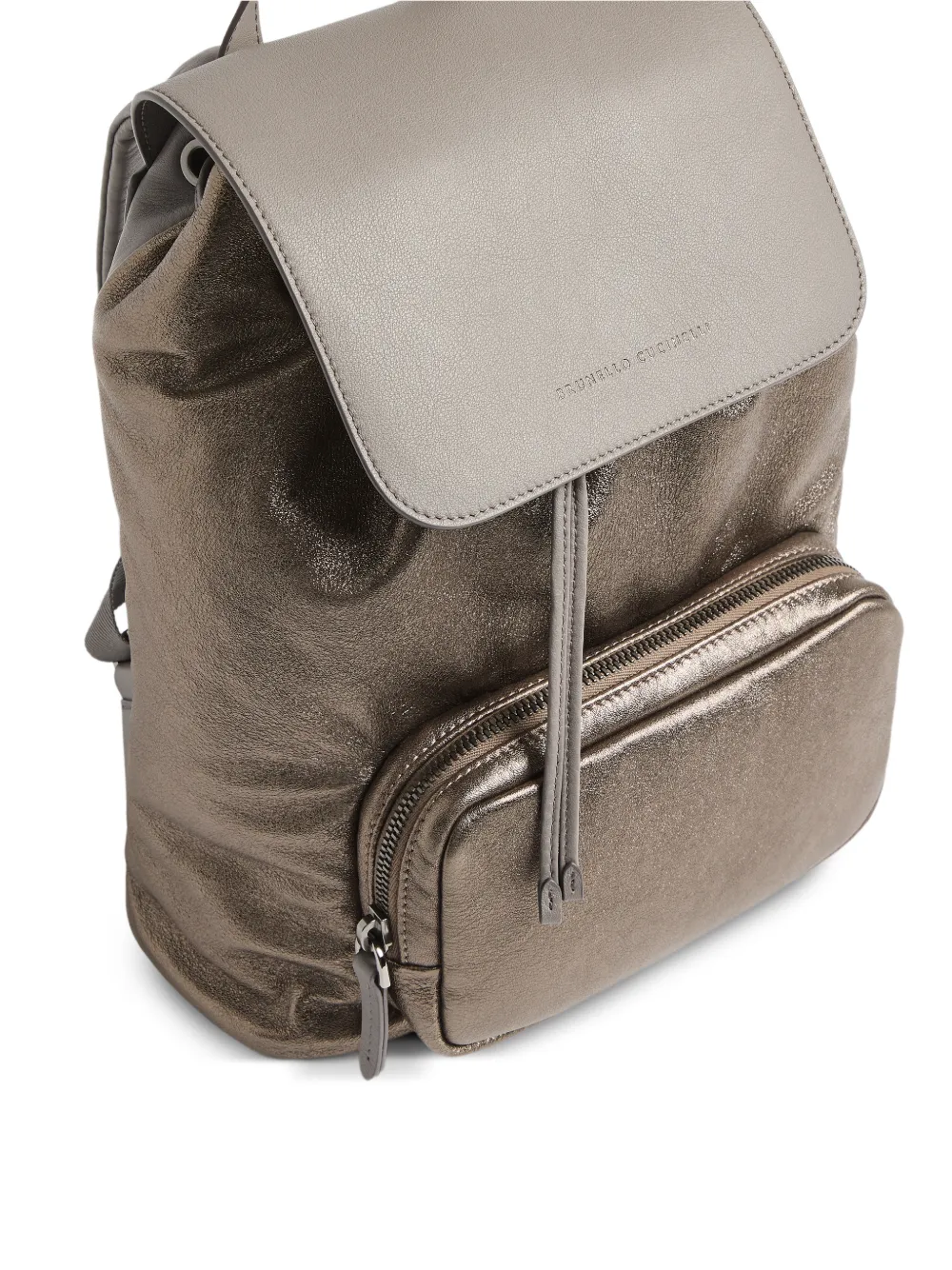 Brunello Cucinelli Kids Leren rugzak Bruin