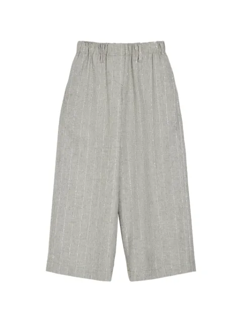 Brunello Cucinelli Kids pantalones a rayas