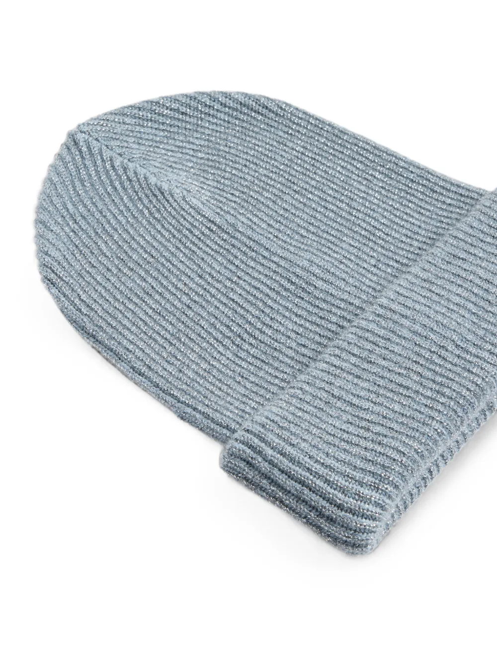 Brunello Cucinelli Kids Ribgebreide muts Blauw