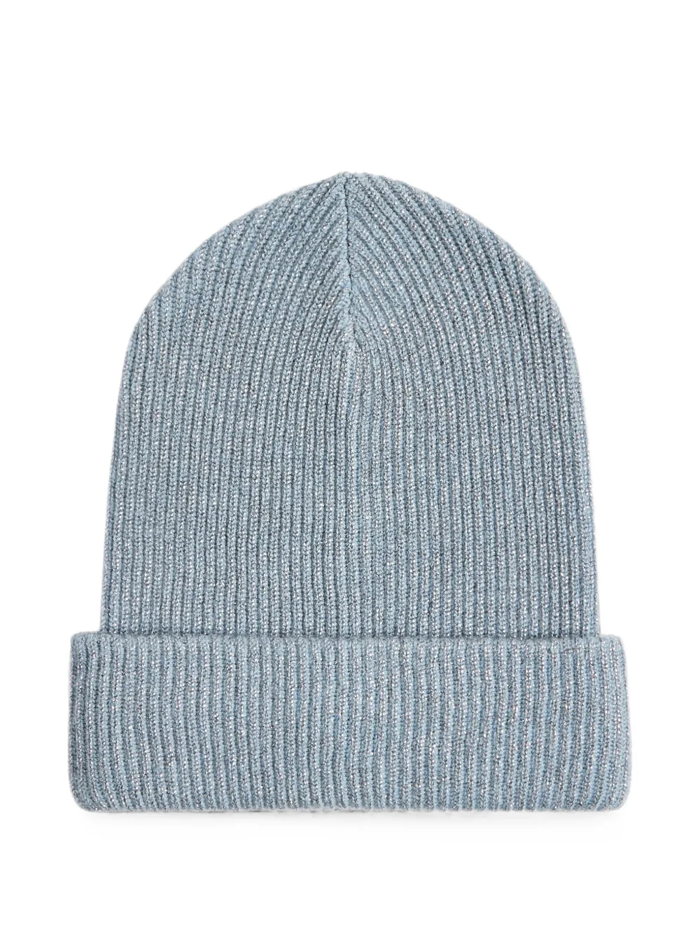 Brunello Cucinelli Kids Berretto in lana a coste - Blu