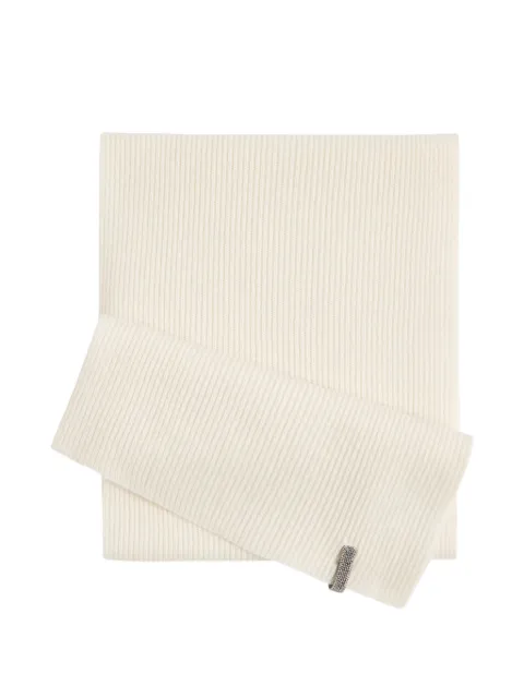 Brunello Cucinelli Kids Monili English rib scarf