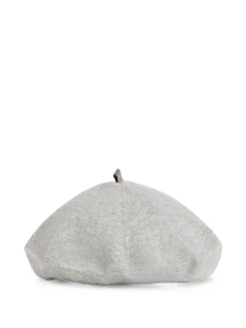 Brunello Cucinelli Kids béret en maille à ornement Monili