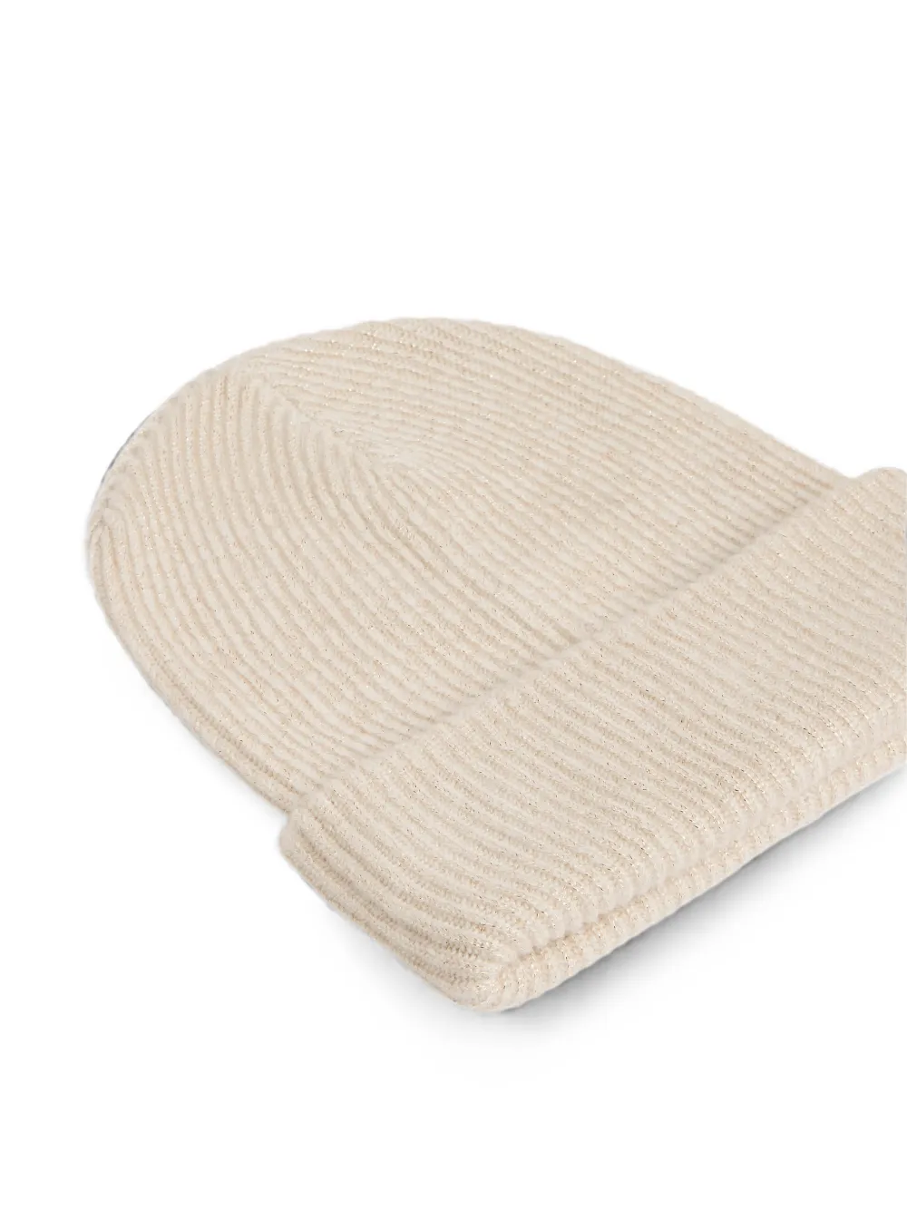 Brunello Cucinelli Kids Engelse ribgebreide muts Beige