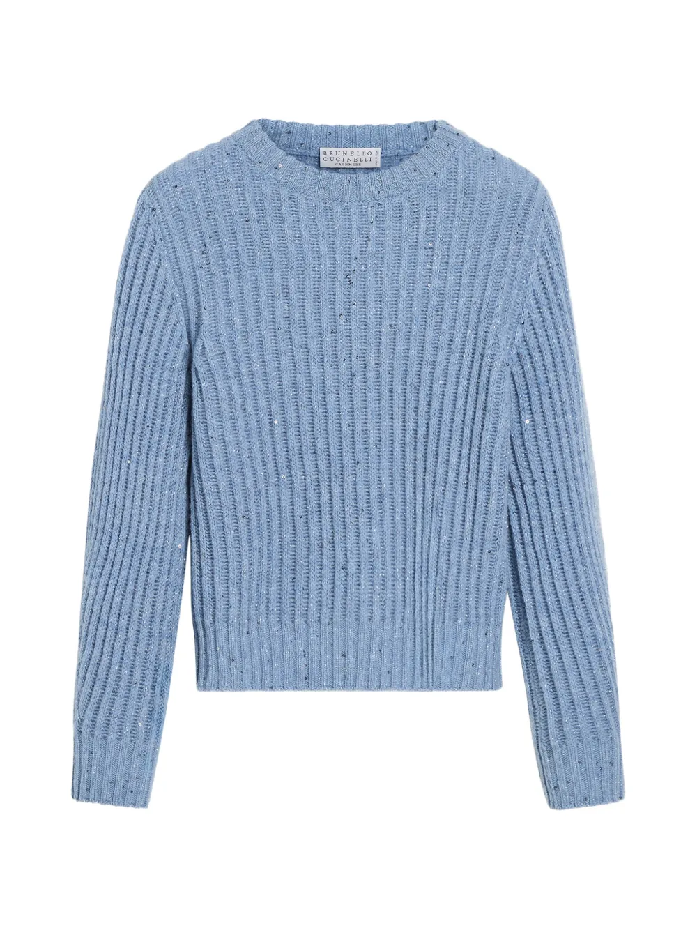 Brunello Cucinelli Kids Maglione con paillettes - Blu