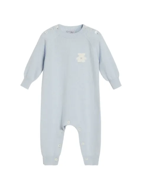 Brunello Cucinelli Kids Bernie intarsia-knit cashmere sleepsuit