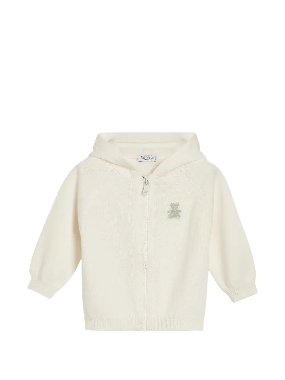 Brunello Cucinelli Kids Bernie cashmere hoodie - Toni neutri