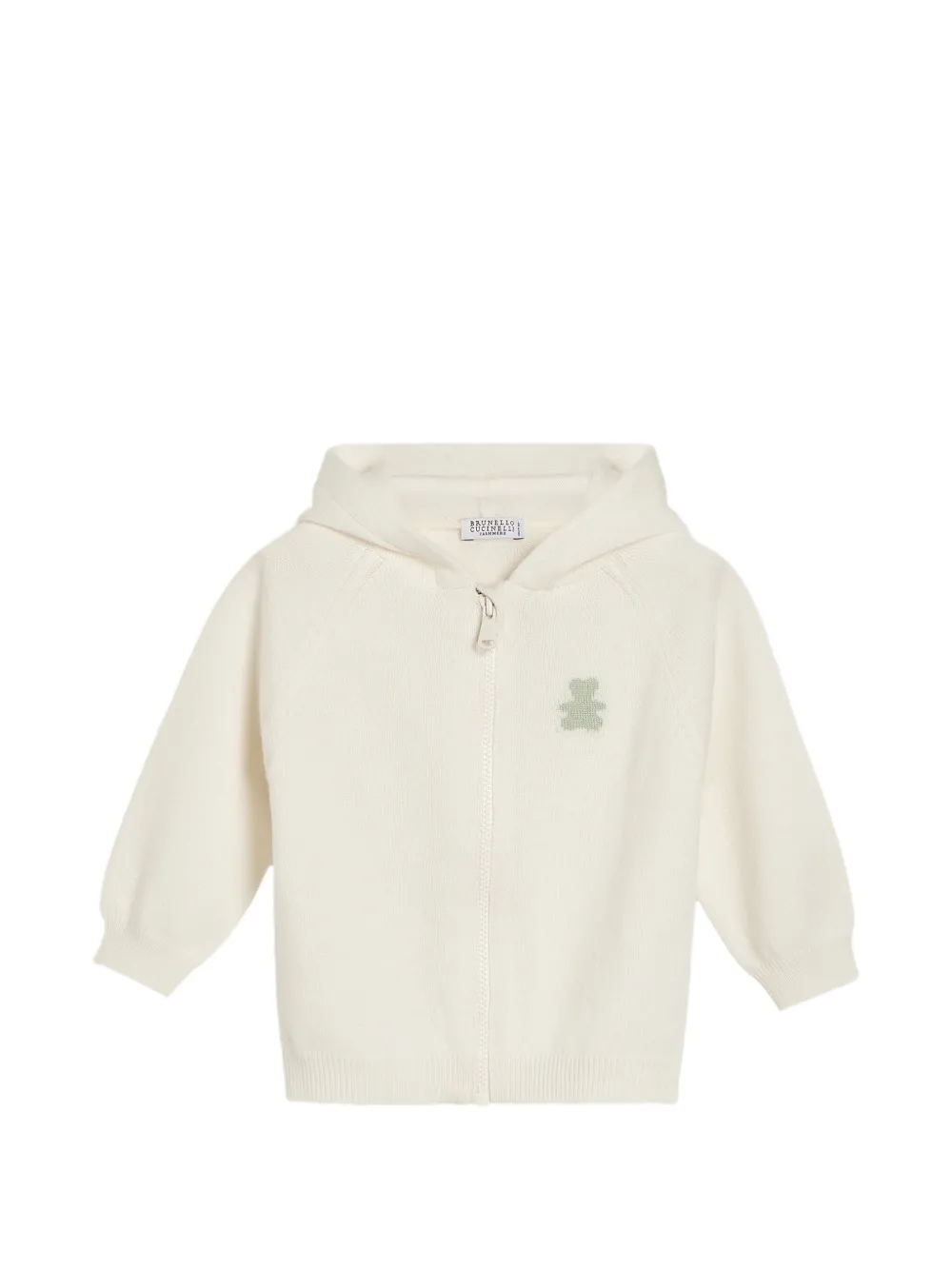 Brunello Cucinelli Kids Bernie cashmere hoodie - Toni neutri