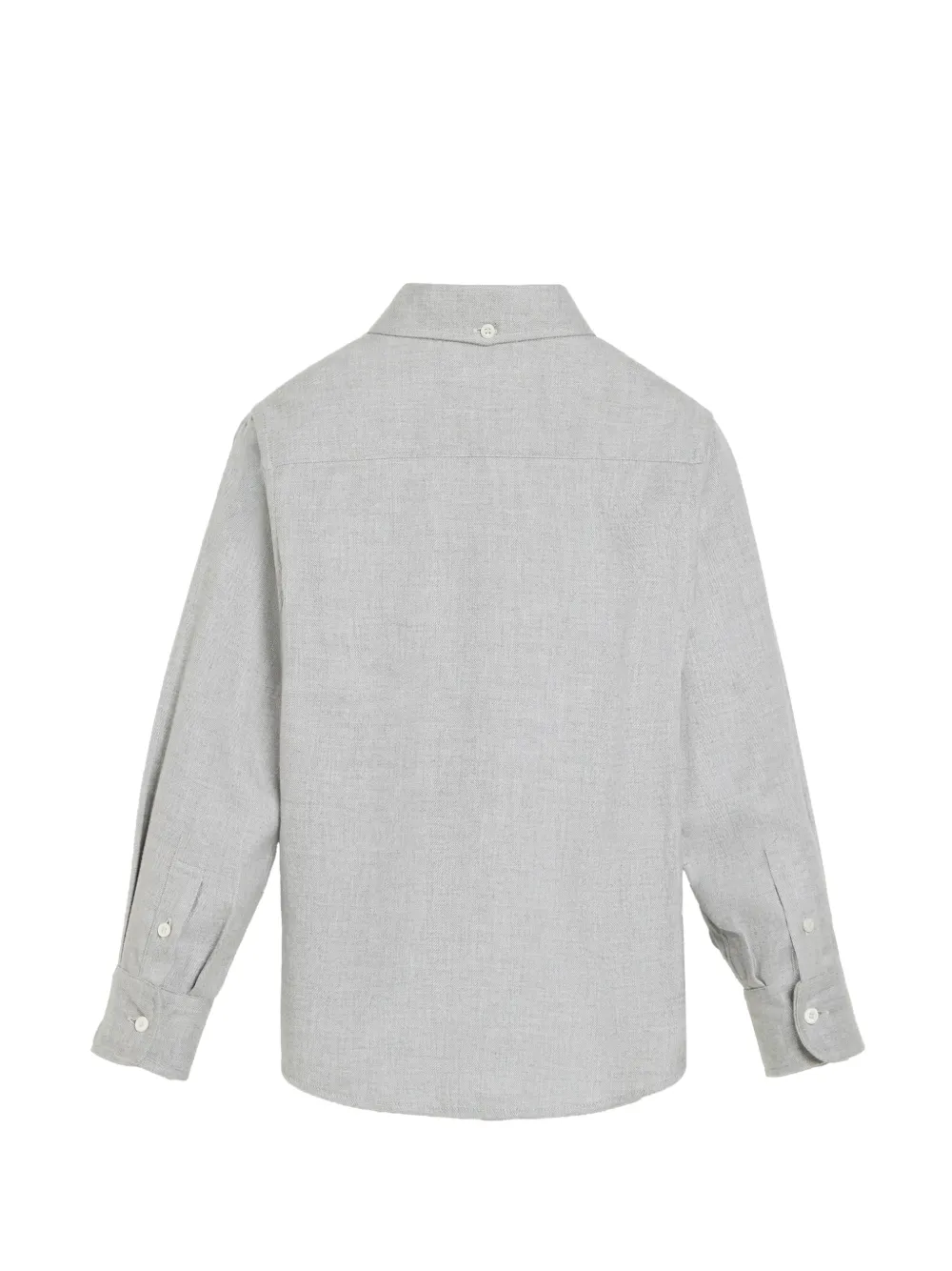 Brunello Cucinelli Kids Shirt met borduurwerk Grijs