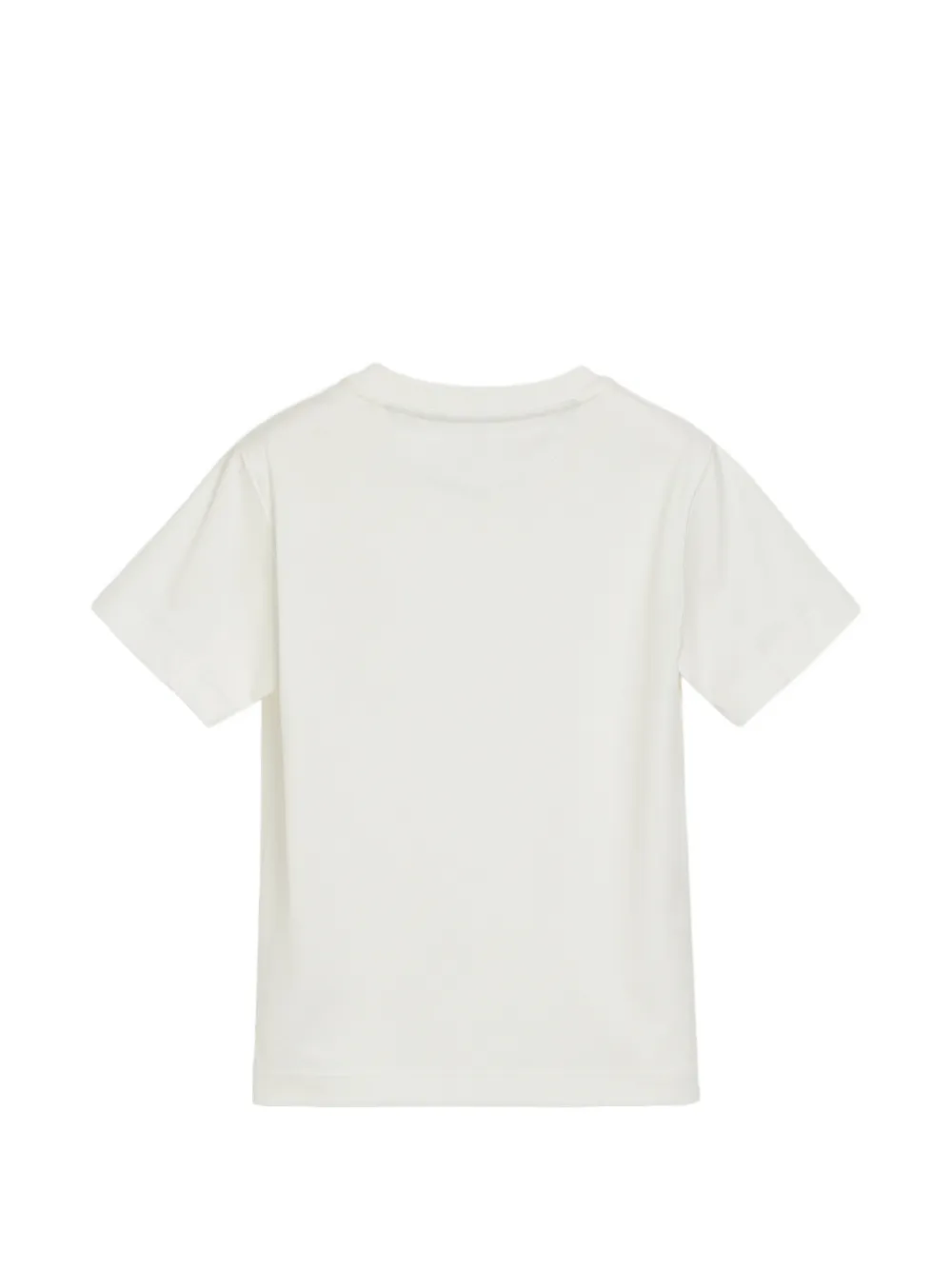 Brunello Cucinelli Kids T-shirt met geborduurd logo Beige