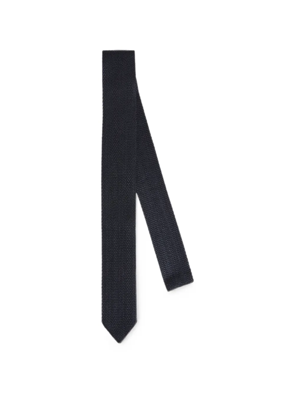 Brunello Cucinelli Kids textured-finish silk tie - Blu