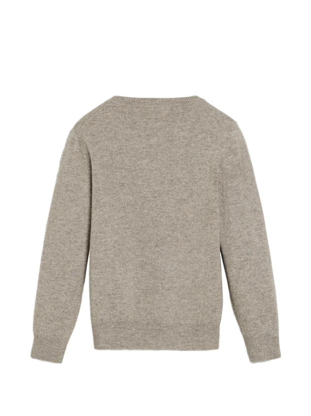 Brunello Cucinelli Kids Kasjmier trui met geborduurd logo Grijs