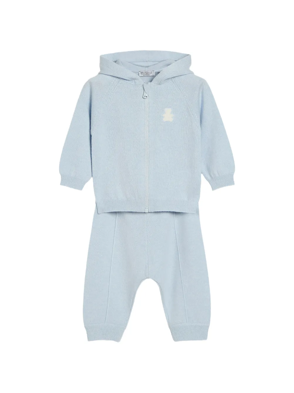 Brunello Cucinelli Kids Bernie Kaschmirhoodie - Blau