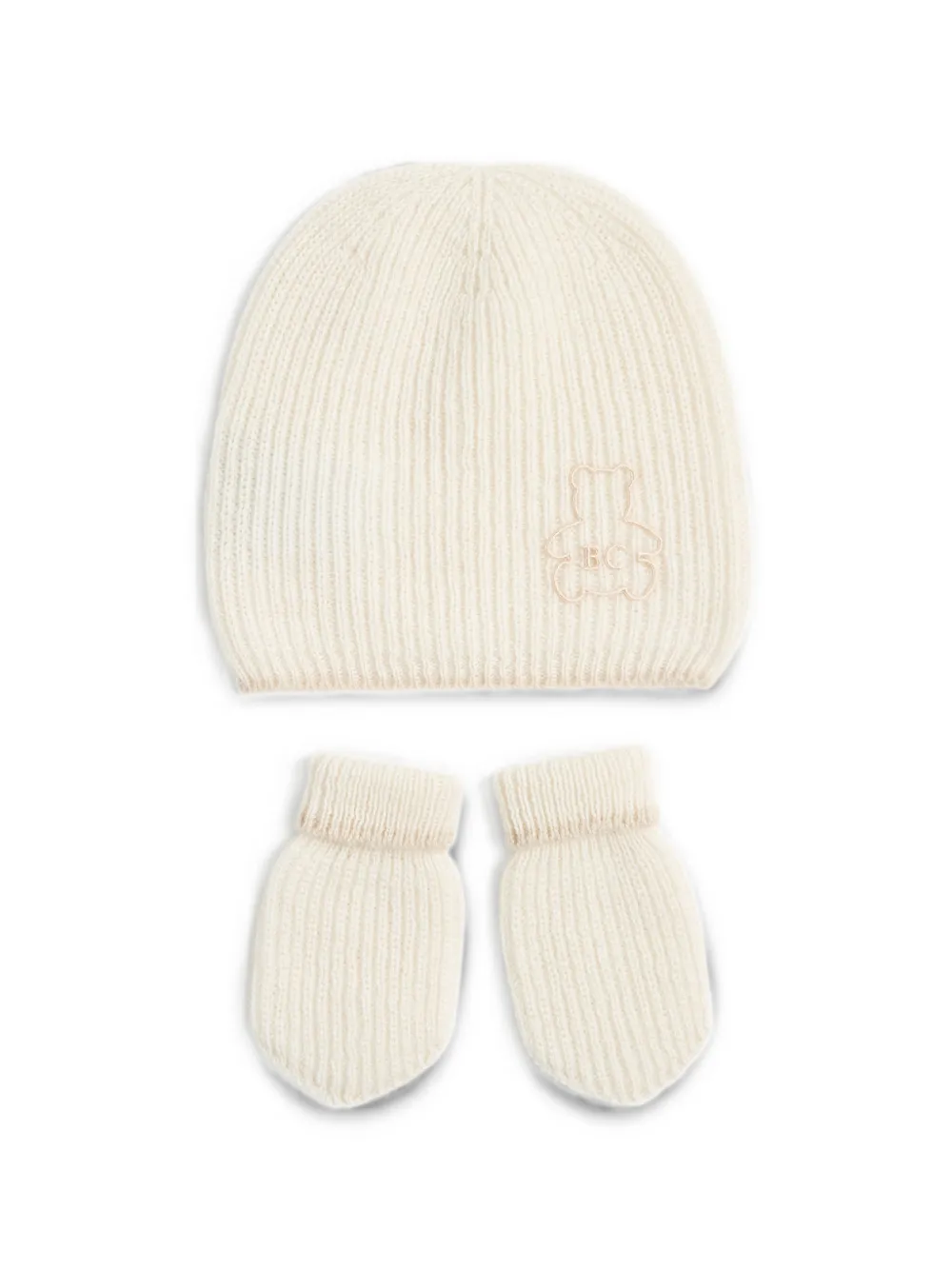 Brunello Cucinelli Kids Bernie muts set van drie Beige