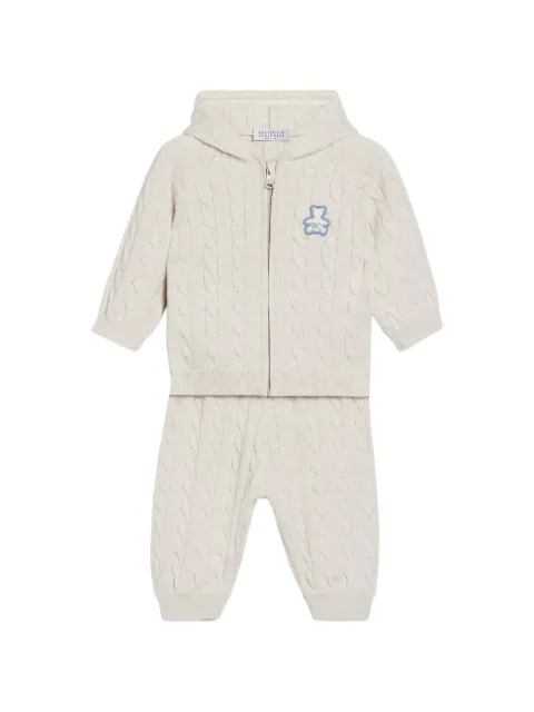 Brunello Cucinelli Kids Bernie cable-knit trousers