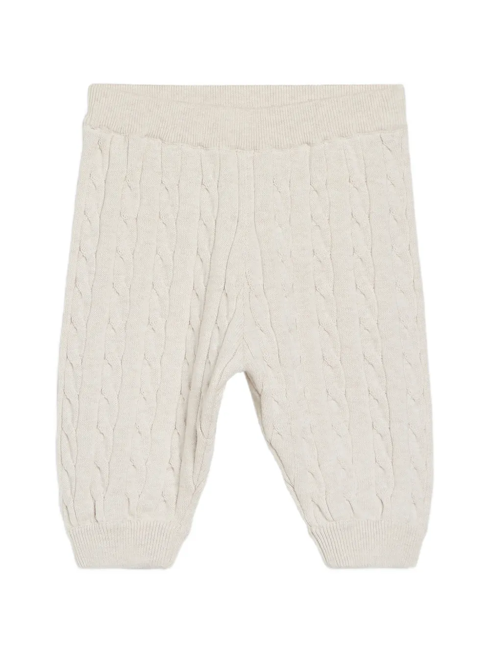 Brunello Cucinelli Kids Pantaloni Bernie Baby a trecce - Toni neutri
