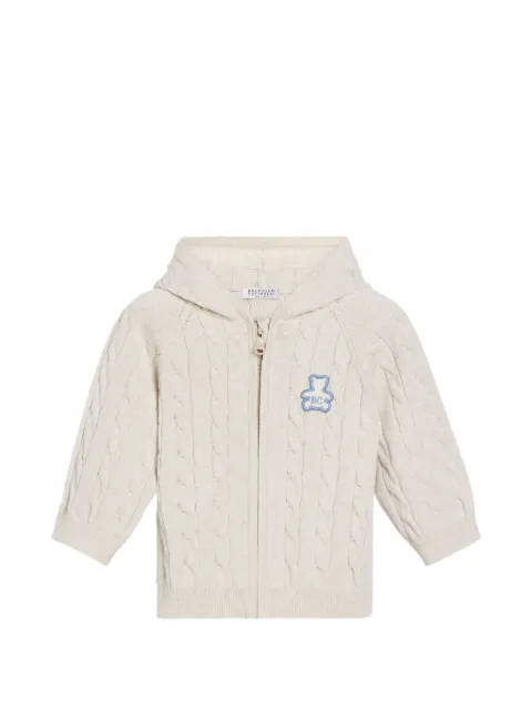 Brunello Cucinelli Kids hoodie Bernie à fermeture zippée