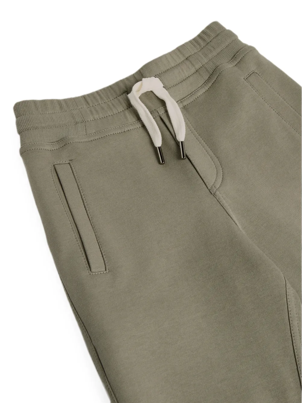 Brunello Cucinelli Kids Trainingsbroek met trekkoordtaille Groen