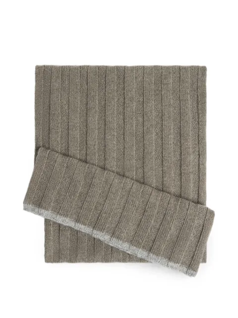 Brunello Cucinelli Kids Sciarpa a coste in cashmere