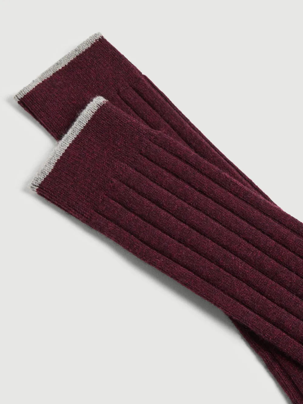 Brunello Cucinelli Kids Ribgebreide kasjmier sjaal Rood