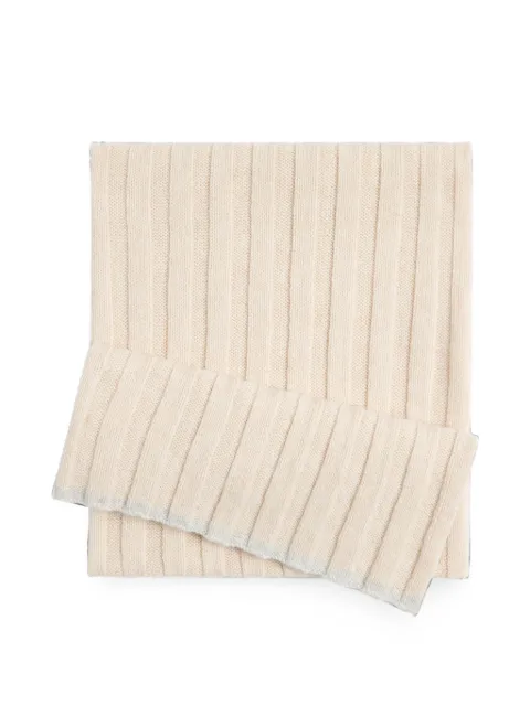 Brunello Cucinelli Kids ribbed cashmere scarf