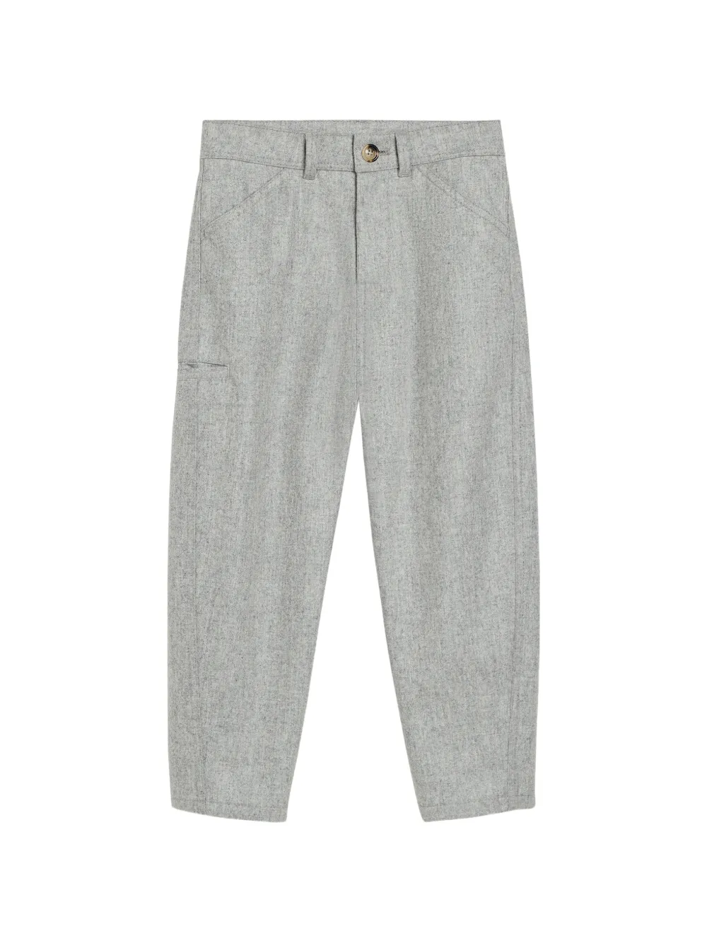 Brunello Cucinelli Kids Pantaloni in lana - Grigio