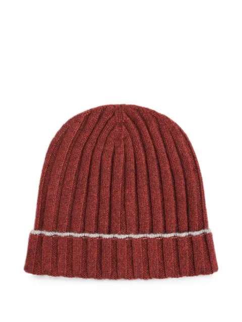 Brunello Cucinelli Kids ribbed cashmere beanie hat