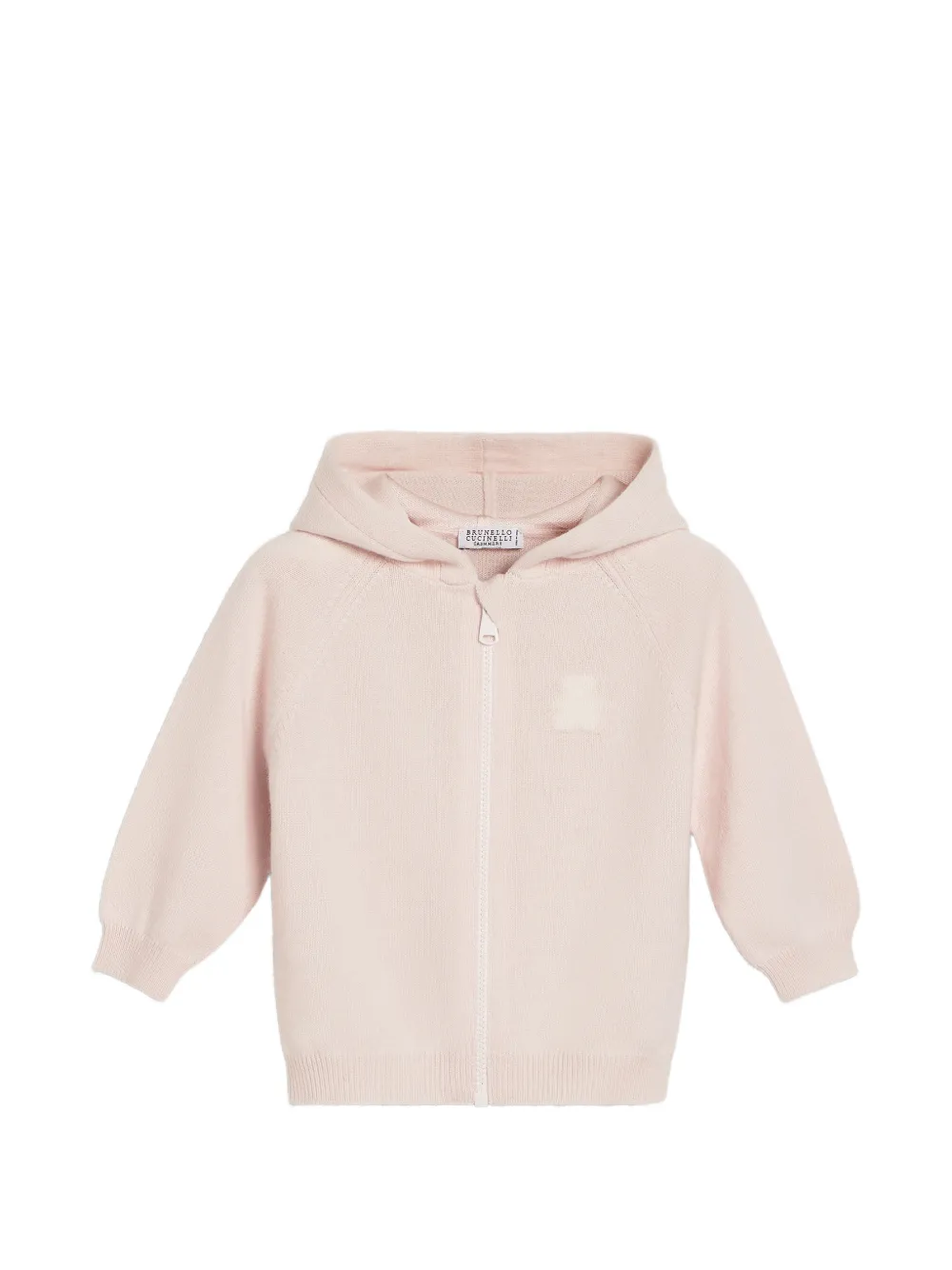 Brunello Cucinelli Kids Baby Bernie kasjmier hoodie Roze