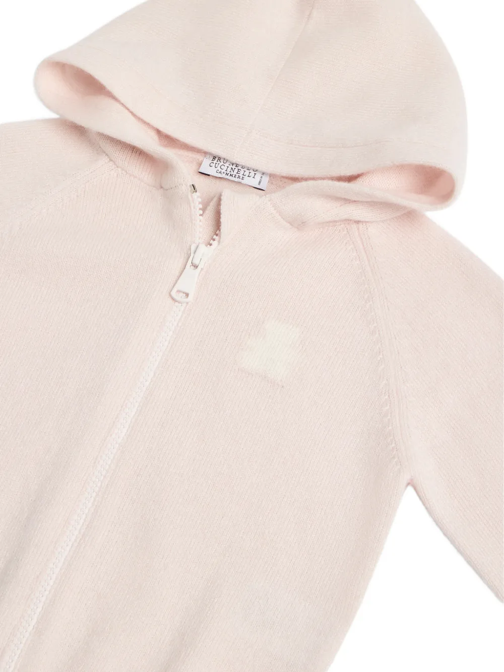 Brunello Cucinelli Kids Baby Bernie kasjmier hoodie Roze