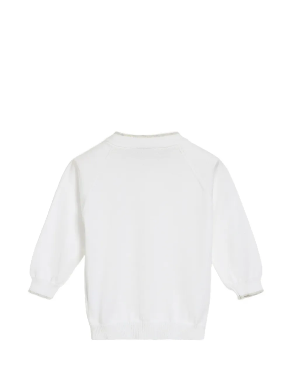 Brunello Cucinelli Kids Bernie cotton cardigan Wit