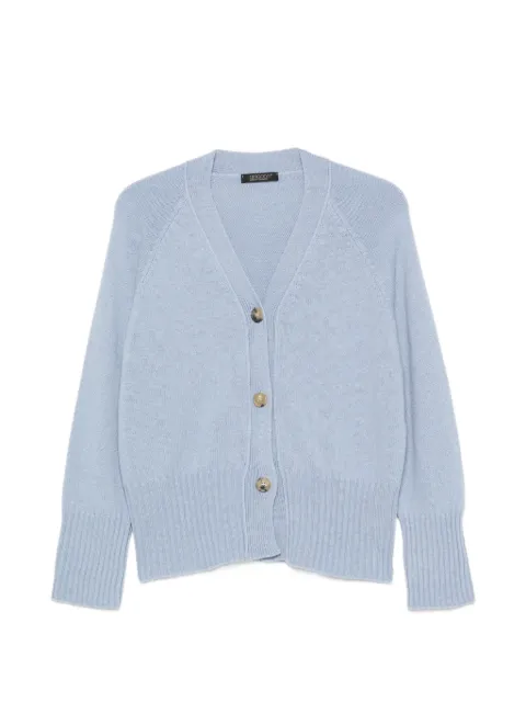Aragona V-neck ribbed-knit cardigan