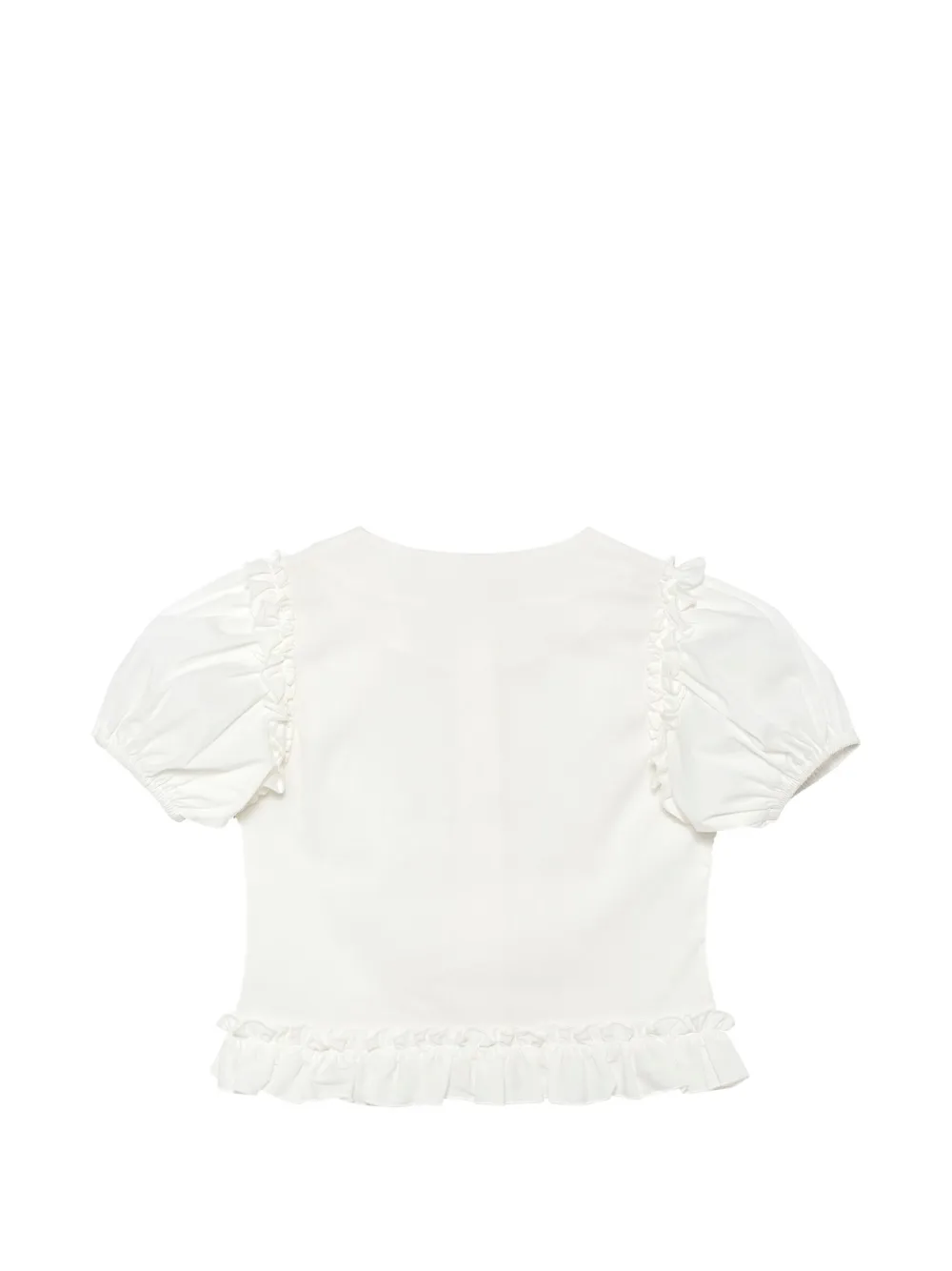Tutu Du Monde Honeyblossom Avenue blouse met ruches Wit