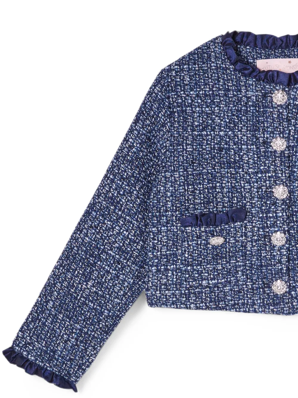 Tutu Du Monde Dreamtide tweed jack Blauw