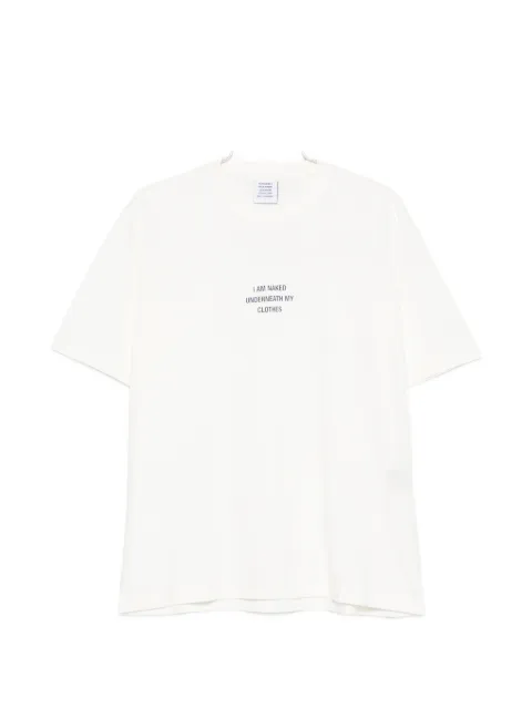 VETEMENTS slogan-print T-shirt