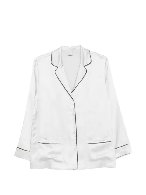 Carine Gilson piping-detail pajama top