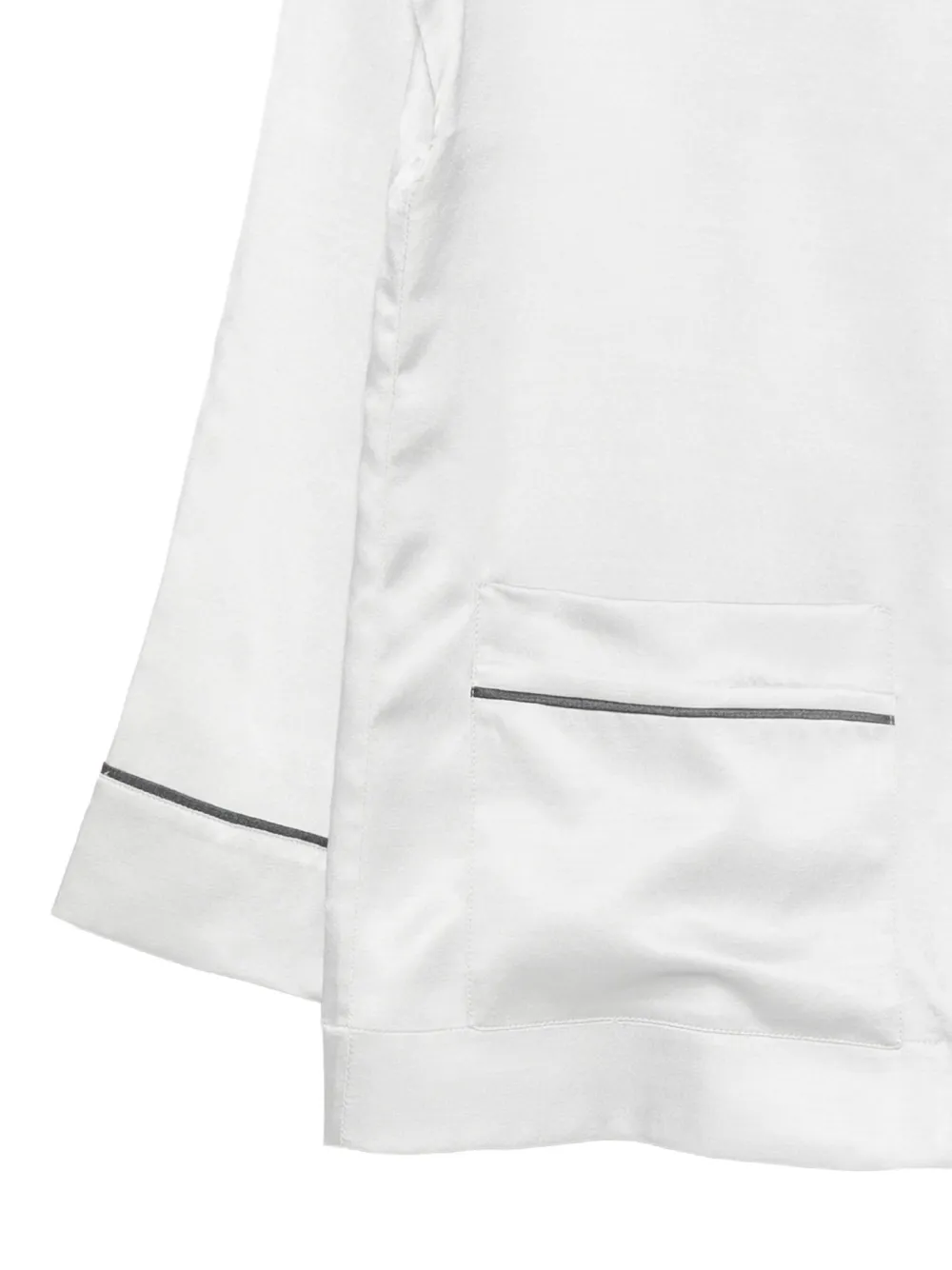 Carine Gilson Pyjamatop met afwerking Grijs