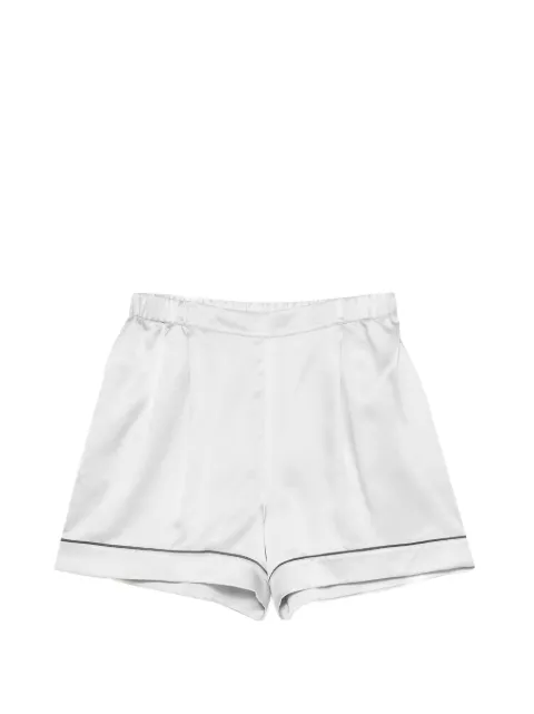 Carine Gilson piped wide-leg pajama bottoms