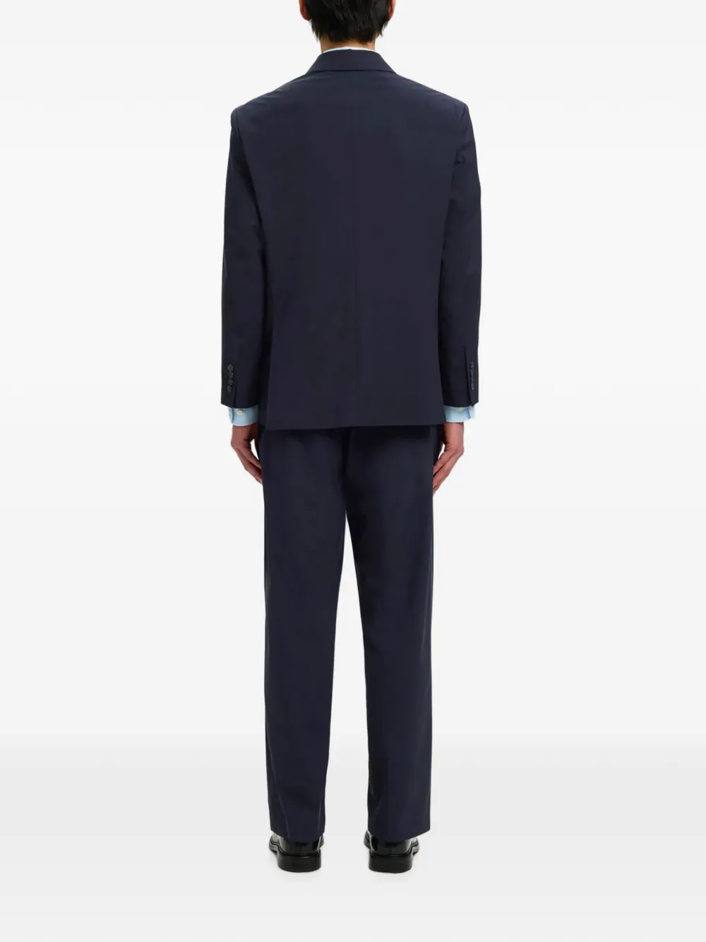 SELECTED Blazer met dubbele rij knopen en gekerfde revers Blauw