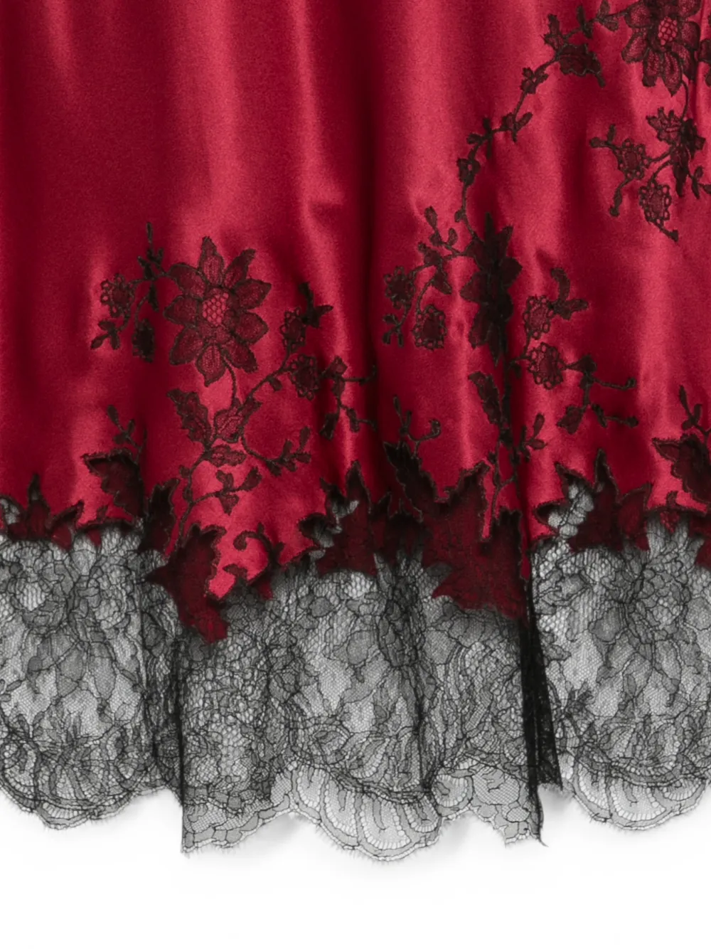 Carine Gilson Midi-jurk met kant Rood