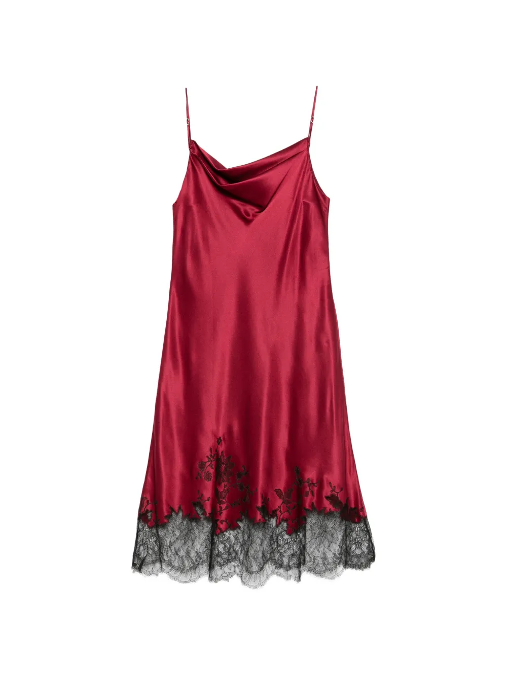 Carine Gilson Midi-jurk met kant Rood
